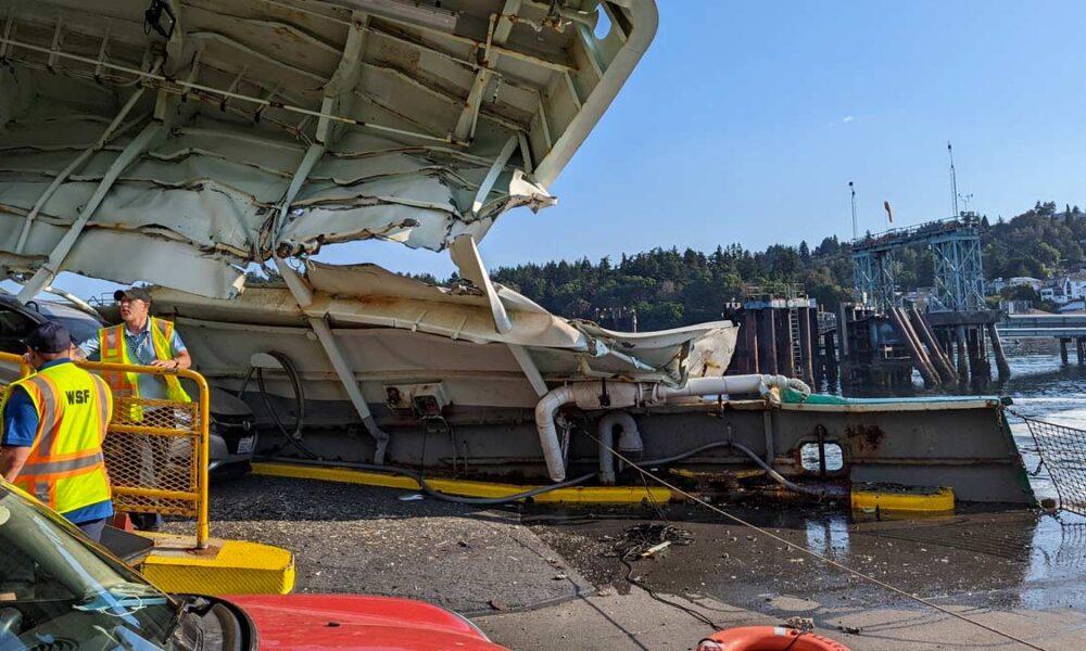 WSF Cathlamet has 'significant damage' after hard landing at Fauntleroy