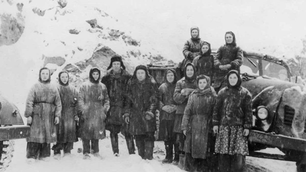 Crimean Tatars during Josef Stalin's mandated deportations from Crimea. Photo taken in late 1948.