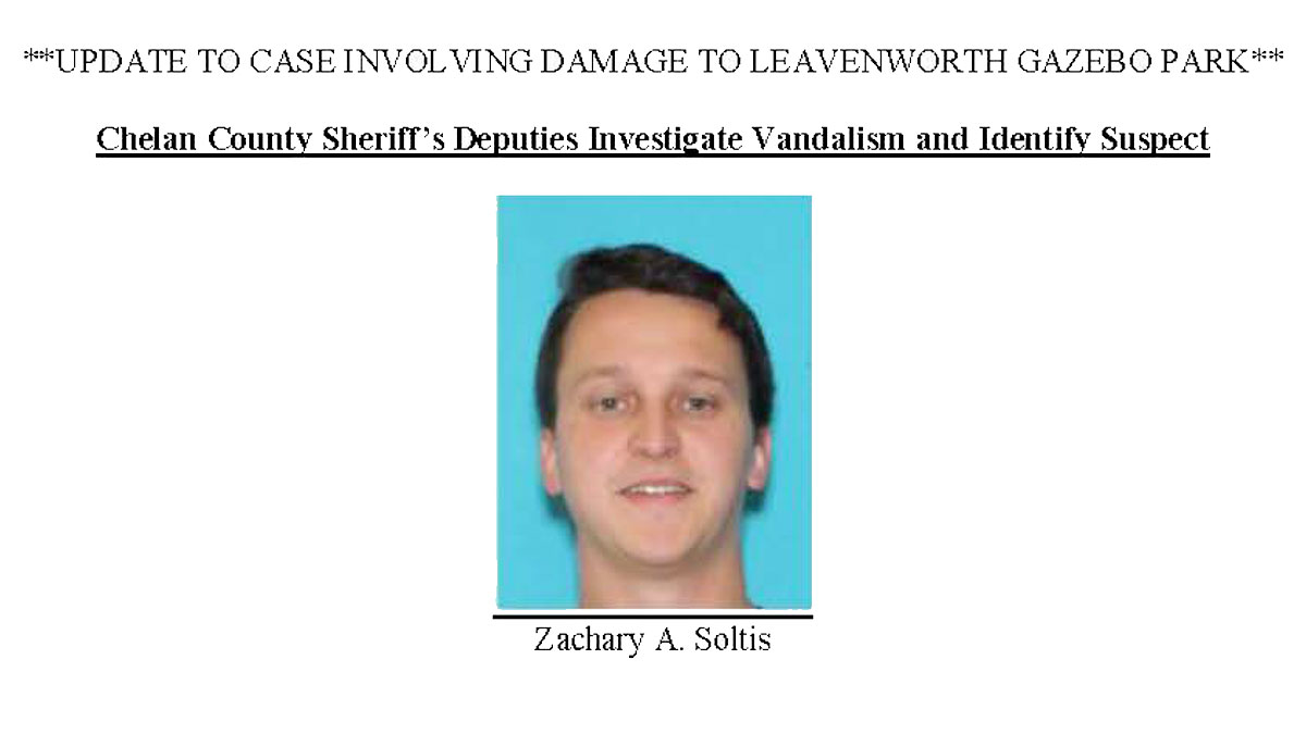 Zachary A Soltis identified as Leavenworth, Washington vandal