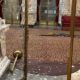 Smashed doors and other vandalism at the Washington State Capitol building in Olympia, Washington.