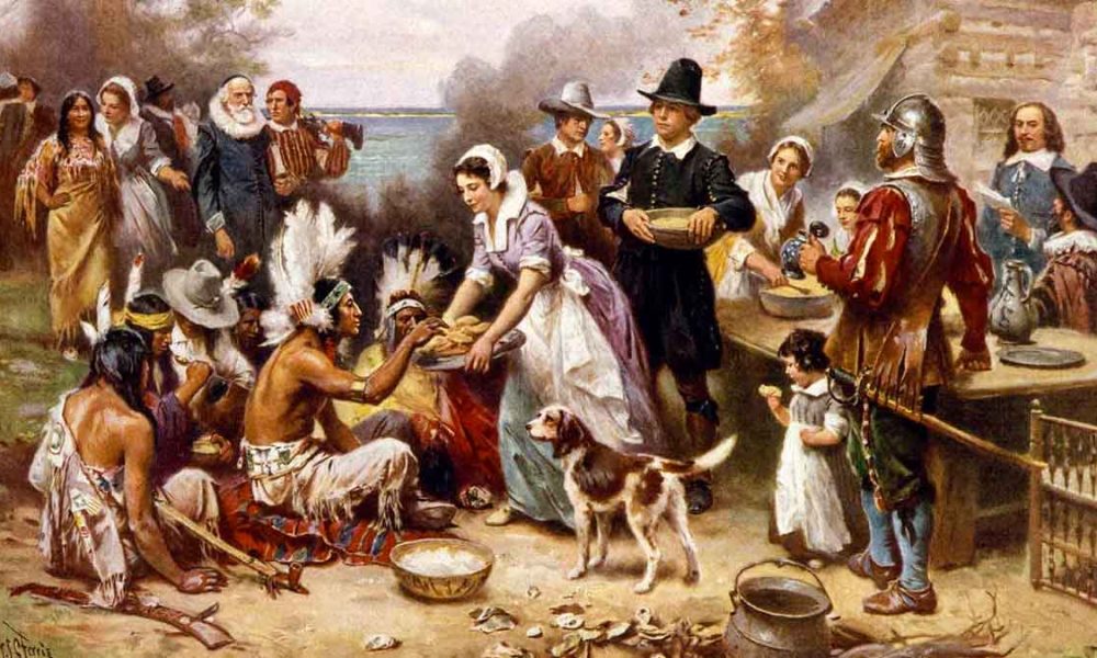 Jean Leon Gerome Ferris: The First Thanksgiving, 1621