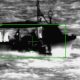 Infrared image of a fishing vessel smuggling cocaine intercepted between Venezuela and Barbados, February 3, 2026 - Forces Armées aux Antilles